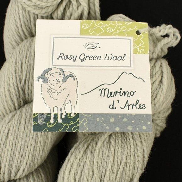 Rosy Green Wool Merino d'Arles Yarn 2 Skeins Organic Virgin Wool Rivière - Picture 3 of 4